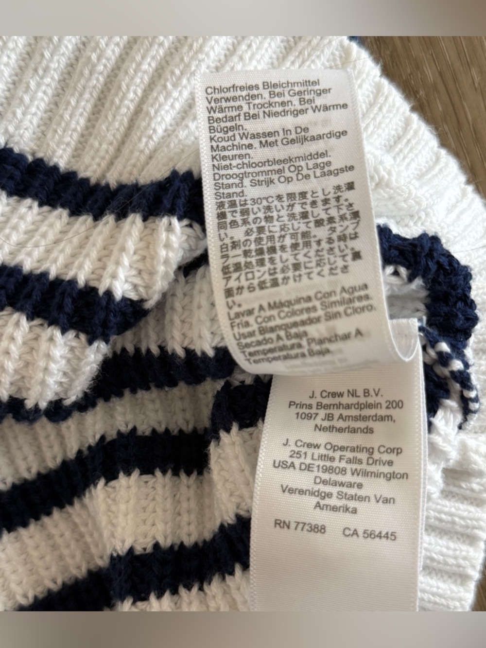 J.Crew Striped Button-Shoulder Rollneck Sweater - Size S - 100% Cotton - Picture 9 of 10
